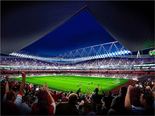 Artists impression of how new stadium will look...